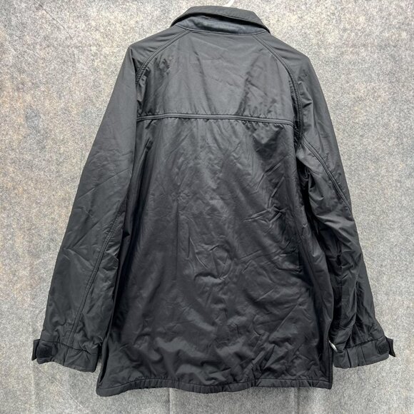 Oakley Jacket Men Large Black Button Down Polyester Full Zip Coat VTG Rain Wind - Picture 12 of 16